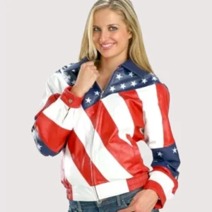 Beyonce Michael Hoban American Flag Jacket Women