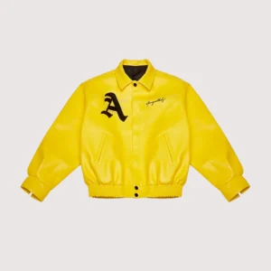 Doncare AFGK Ferrari Leather Jacket Yellow Men