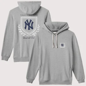 New York Yankees TravisMathew Gray Fleece Stadium Hoodie