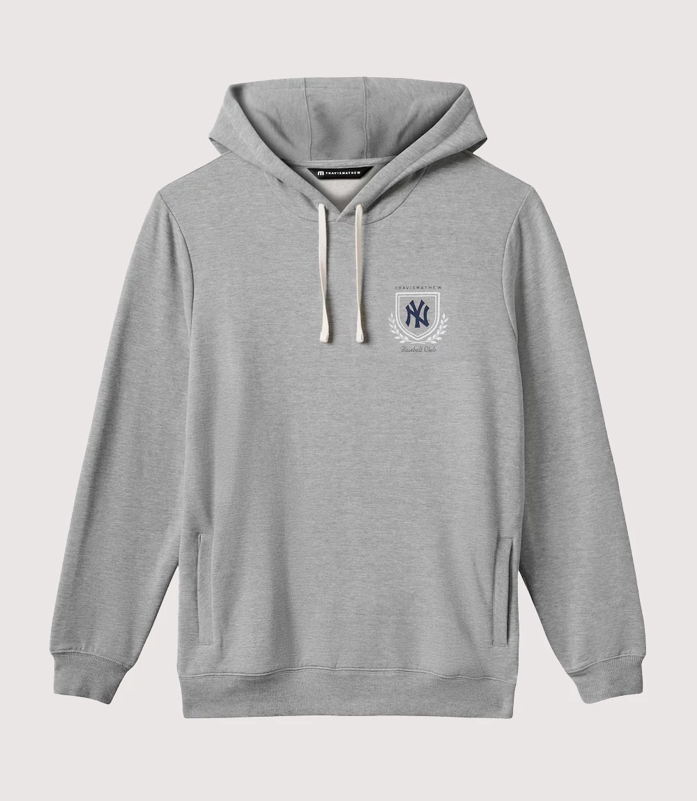 New York Yankees TravisMathew Gray Fleece Stadium Hoodie