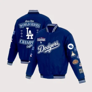 World Series Dodgers G-III Royal Recruit Commemorative Varsity Jacket Men
