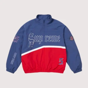 Supreme Old English Blue Track Jacket Women