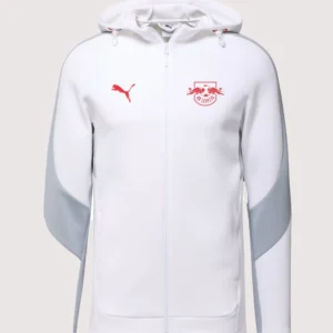 Red Bull Puma Evostripe White Hooded Jacket