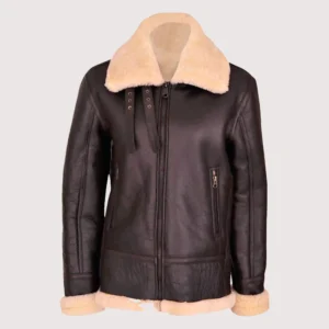 Men Tracy Brown SF Aviator Leather Jacket